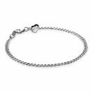ZINZI Sterling Silver Curb Chain Bracelet 3mm ZIA1418