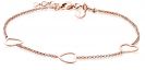 ZINZI Rose Gold Plated Sterling Silver Bracelet Heart 17-20cm ZIA1188R
