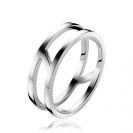 ZINZI Sterling Silver Ring Shiny Smooth 8mm ZIR1154