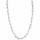 ZINZI Sterling Silver Paperclip Chain Necklace width 5mm 45cm ZIC2207
