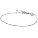ZINZI Sterling Silver Scroll Chain Bracelet with Double Twisted Chains width 1,6mm 17-20cm ZIA2479