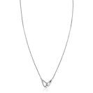 ZINZI zlv. collier verbonden druppelvormen 1x zirc.