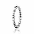 ZINZI Sterling Silver Ring Shiny Beads ZIR923