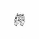15mm ZINZI Sterling Silver Hoop Earrings Curb Chain 15x3mm ZIO1175