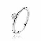ZINZI Sterling Silver Stackable Ring White ZIR1177