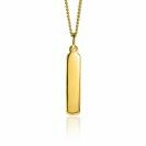 32mm ZINZI Gold Plated Sterling Silver Pendant Flat Bar ZIH2213G (excl. necklace)