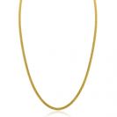 ZINZI zlv. collier gg.verg.fijne popcorn 3mm 42cm