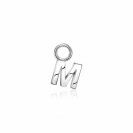 ZINZI Sterling Silver Letter Earrings Pendant M price per piece ZICH2144M (excl. hoop earrings)
