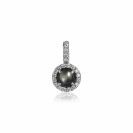 ZINZI Sterling Silver Pendant Dark Grey Mother-of-Pearl ZIH1039Z