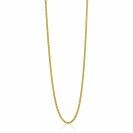 45cm ZINZI Gold Plated Sterling Silver Curb Chain Necklace ZILC-G45G