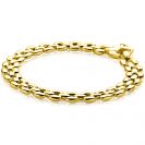 ZINZI zlv. armband gg.verg. rolex-style breed 8mm