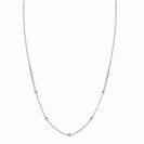 ZINZI zlv. collier gourmet en bolletjes 42+3cm