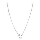 ZINZI zlv. collier verbonden rond/hart/oog met zirc.