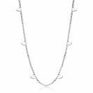 ZINZI Sterling Silver Fantasy Necklace Heart 40-45cm ZIC1677