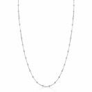 ZINZI Sterling Silver Snake Chain Necklace with Square Cut Chains and 40 Refined Shiny Beads (2,5mm width) 43-45cm ZIC2471