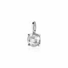 ZINZI Sterling Silver Pendant Round White ZIH2072