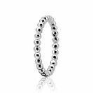 ZINZI Sterling Silver Knuckle Ring Shiny Beads ZIR923K