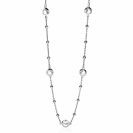 ZINZI Sterling Silver Fantasy Necklace Round White 45cm ZIC1550
