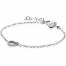 ZINZI zlv. armband met bewerkt open hartje