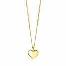 15mm ZINZI gold plated silver smooth heart pendant for engraving ZIH2346G15 (without chain)