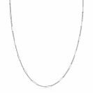ZINZI Sterling Silver Curb Chain Necklace 45cm with Bars 1,6mm width ZIC2366