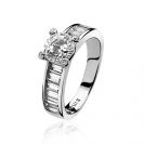 ZINZI Sterling Silver Ring White ZIR775