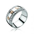 ZINZI Sterling Silver Ring Champagne ZIR550C