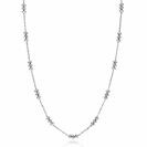 ZINZI Sterling Silver Fantasy Necklace with Beads 42-45cm ZIC2537