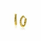 ZINZI zlv. oorringen gg. verg. gedraaid 13x2mm