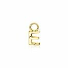 ZINZI Gold Plated Letter Earrings Pendant E price per piece ZICH2145E (excl. hoop earrings)