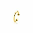 12,5mm ZINZI Gold Plated Sterling Silver Ear Cuff Smooth (price per piece) ZIO-CUFF1G