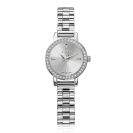 ZINZI Etoile Watch 20mm Silver Sunray Dial set with white crystals Silver Colored Stainless Steel Case and Strap ZIW3202