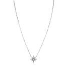 ZINZI zlv. collier met fantasie ster met zironia's