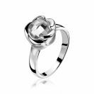 ZINZI Sterling Silver Ring Flower White ZIR865