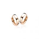 15mm ZINZI Rose Gold Plated Sterling Silver Hoop Earrings width 3mm ZIO191R