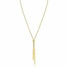 ZINZI zlv. Y-collier gg.verg.popcorn en schakels