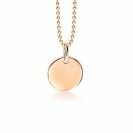 12mm ZINZI Rose Gold Plated Sterling Silver Coin Pendant ZIH1825R