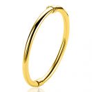 ZINZI zlv. bangle armband gg.verg.rond glad 5mm