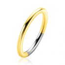 ZINZI Gold Plated Sterling Silver Stackable Ring Beads Shank 2mm width ZIR2554G