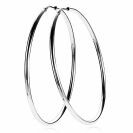 55mm ZINZI Sterling Silver Hoop Earrings 55x2mm ZIO437