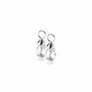 ZINZI Sterling Silver Earrings Pendants White ZICH1171 (excl. hoop earrings)