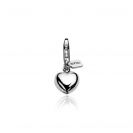 ZINZI Sterling Silver Charm Heart CHARMS1