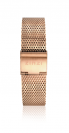 ZINZI Stainless Steel Mesh Watch Strap Rose Gold Colored 14mm LADYBAND2