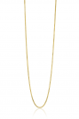 45cm ZINZI 14K Gold Curb Chain Necklace 0,8mm width ZGLG45-08
