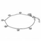 ZINZI Sterling Silver Bracelet 6 Flowers White Zirconia ZIA1876