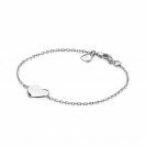 ZINZI Sterling Sterling Silver Bracelet with Heart 10mm for Engraving 17-20cm ZIA2346