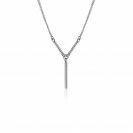 ZINZI multi-look Y-collier with double jasseron links and three shiny bars, 42-45cm, ZIC-BF106
