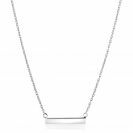 Zinzi Sterling Silver Necklace 45cm with Shiny Plate to Engrave ZIC2344