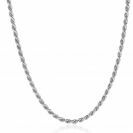 ZINZI Sterling Silver Rope Chain Necklace 2,6mm width 42-45cm ZIC2386