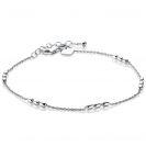 ZINZI Sterling Silver Anklet Ovals 23+4cm ZIE1809